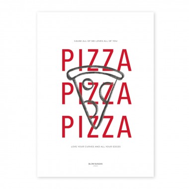 Pizza Lover | A3 Poster, Plakat | Slow Sunday Studio