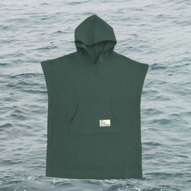 We Make Patterns - Handtuch Poncho Seagrass