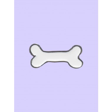 Knochen Hundehalsband Anhänger Weiß - PawPopz