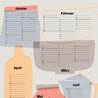 Kalender »Kitchen« 2025 / fidu—fine paper goods