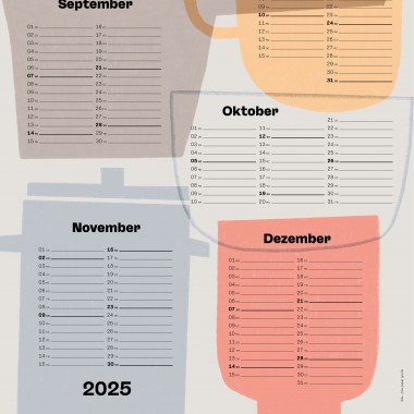 Kalender »Kitchen« 2025 / fidu—fine paper goods