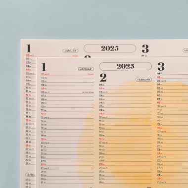 Wandkalender »Watercolor« 2025 — nude / fidu—fine paper goods