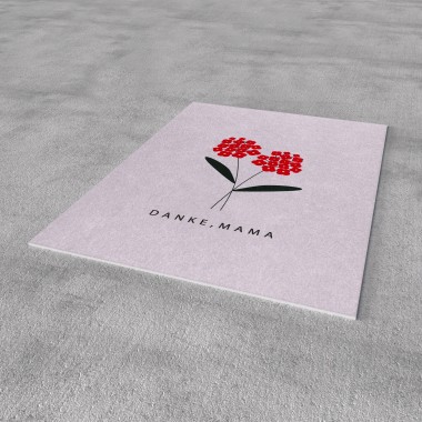 Postkarte - Danke Mama - Nr. 125 - Naturbedacht