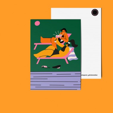Girls in Motion 3er Set summer with you Postkarte A6