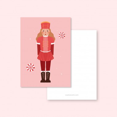 Nussknackerin / Postkarte A6 / Svea Hansohn Illustration