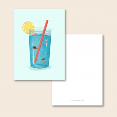 Drinks Postkarten / 6er Set A6 / Svea Hansohn Illustration