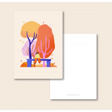 Coffee Postcards / 3er Set A6 Herbst Postkarten / 3er Set A6 / Svea Hansohn Illustration