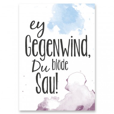 Frau Schnobel Grafik
Postkarte "Gegenwind"
4er-Set