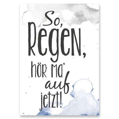 Frau Schnobel Grafik
Postkarte "Regen"
4er-Set