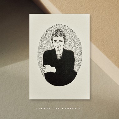 Inspirierende Frauen (Clementine, Mileva, Rosalind, Margarete) – 4er-Set Postkarten (schleunbertxlinus)