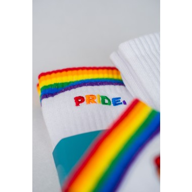Pride Proud | LOVE WINS | Bestickte Bio Baumwoll Socken