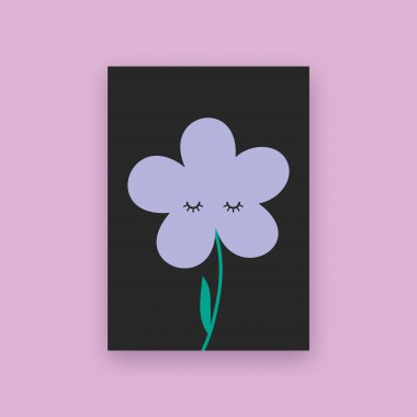 Karte "STILLE BLUME" im 3er Set
