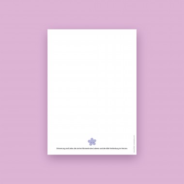 Karte "STILLE BLUME" im 3er Set