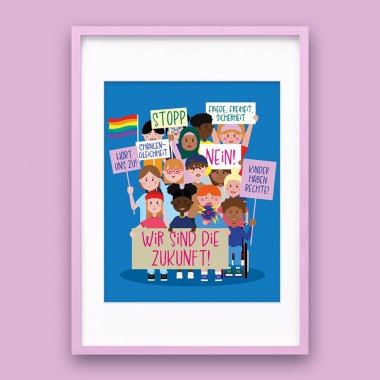 Poster "ZUSAMMEN SIND WIR VIELE!"