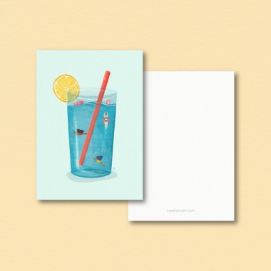 Summer Drinks / Postkartenset A6 / Svea Hansohn Illustration