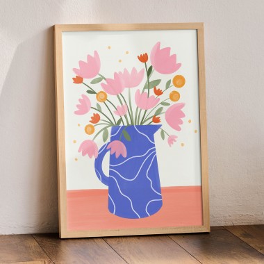 Blumenvase / Kunstprint A4 / Svea Hansohn Illustration