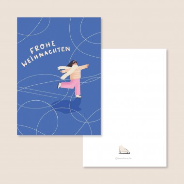 Frohes Fest / 4er Postkartenset / Svea Hansohn Illustration