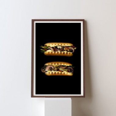 Pulpo-Sandwich Poster/Kunstdruck A3 von Max Faber