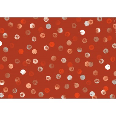 Geschenkpapier Big dots red, 3 Bogen // Papaya paper products