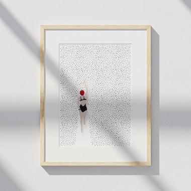 Amy & Kurt Berlin A4 Artprint "Punktschwimmer"
