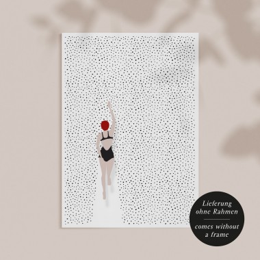 Amy & Kurt Berlin A4 Artprint "Punktschwimmer"