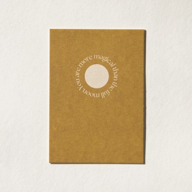 "You are more magical than the full moon" Postkarte mit Briefumschlag von REYOUNITE