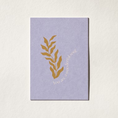 "You are a wonderful soul" Postkarte mit Briefumschlag von REYOUNITE