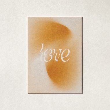 "Love" Postkarte mit Briefumschlag von REYOUNITE