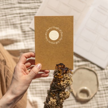 "You are more magical than the full moon" Postkarte mit Briefumschlag von REYOUNITE