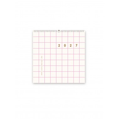 Wandkalender 2027, kariert - SANS.