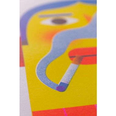 Martin Krusche, Risografie »Raucher«, DINA4