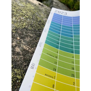 Wandkalender 2023 „Regenbogen“ | Das Original von Wi-La-No | 100 % Recyclingpapier | Limited Edition