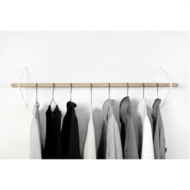 SPRING Garderobensystem in Weiß, viele verschiedene Längen | Result Objects
