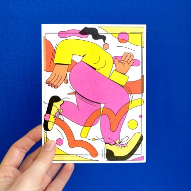Anne Albert – Move – Riso-Print – 12,4 x 16,6 cm