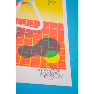 Martin Krusche - Risographie »Campingstuhl«, 21x29,7cm