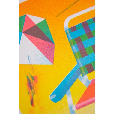 Martin Krusche - Risographie »Campingstuhl«, 21x29,7cm