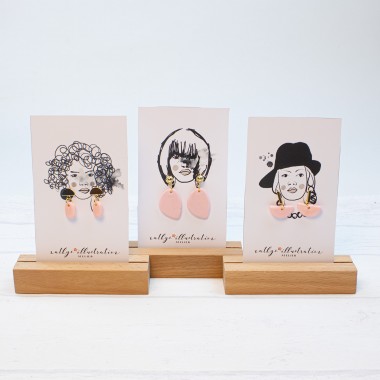 nathys_illustration - Ohrringe "Rosenblatt" spring feelings collection 2,5cm