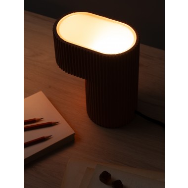 Tischlampe – plissiert und farbenfroh [S7]