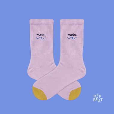 Bestickt Moin Socken von Offbeat