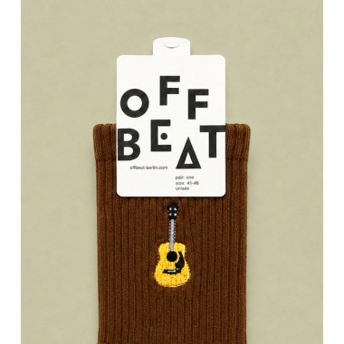 Bestickt Acoustic Guitar Socken von Offbeat