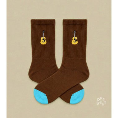 Bestickt Acoustic Guitar Socken von Offbeat