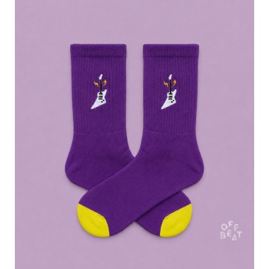 Bestickt Electric Guitar Socken von Offbeat