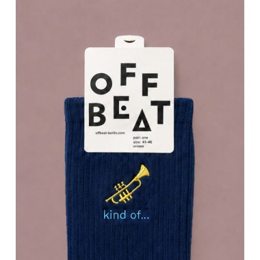 Bestickt Trumpet Socken von Offbeat