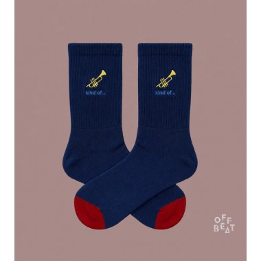 Bestickt Trumpet Socken von Offbeat