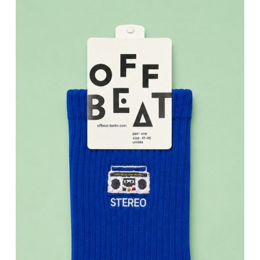 Bestickt Boombox Socken von Offbeat