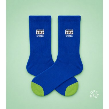 Bestickt Boombox Socken von Offbeat