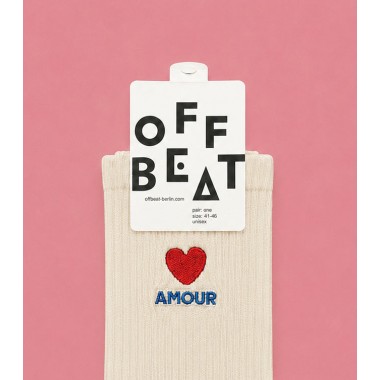 Bestickt Amour Socken von Offbeat