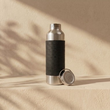 Edelstahl-Trinkflasche 750 ml mit Korksleeve