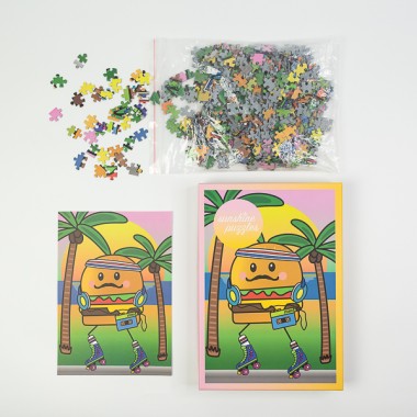 Sunshine Puzzles, Motiv "Sundays", 500 Teile Puzzle