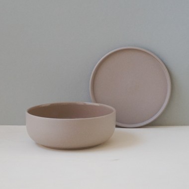 Schale 16 cm Hollyhock mit Deckel/Teller // 600 ml // indre Ceramics